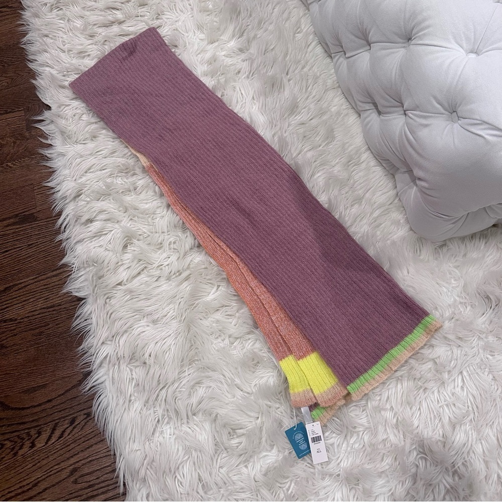 Anthropologie Color block Stripe Scarf NWT - Picture 2 of 5